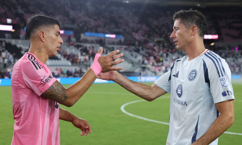 Em reencontro de Suárez e Lewandowski, Inter Miami vence, com Casemiro