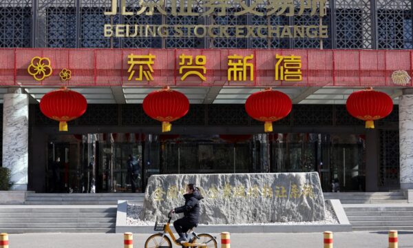 Ações da China recuam para menor cotação em uma semana com queda do se
