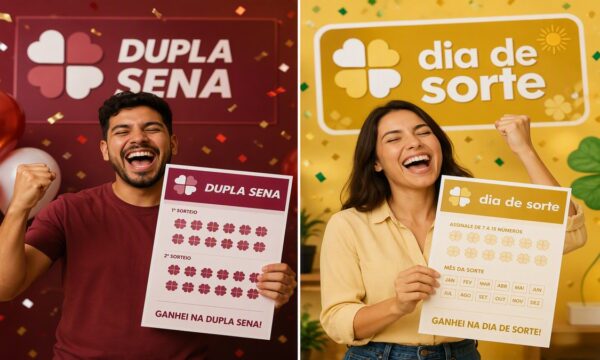 Dupla Sena e Dia de Sorte começam a semana pagando os maiores prêmios