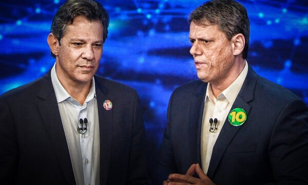 Paraná Pesquisas: Tarcísio tem 48,5% e Haddad, 35,1%, no 1º turno em S