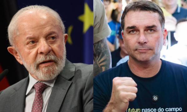 Flávio Bolsonaro presta depoimento à PF por post sobre Lula