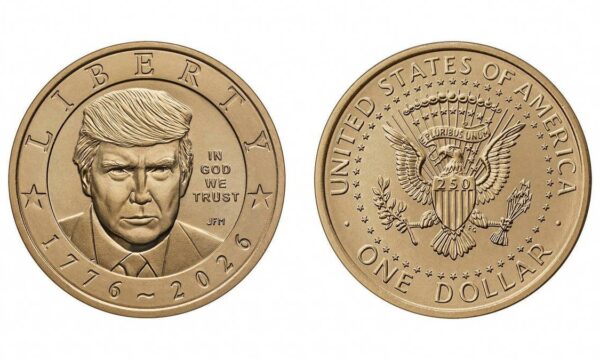 EUA lançam moeda comemorativa de US$ 1 com rosto de Donald Trump