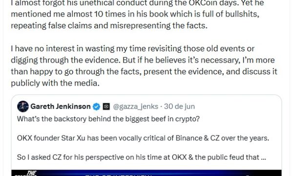 Fundador da Binance acredita que Bitcoin pode chegar a US$ 600.000 no próximo ciclo