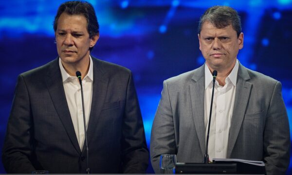 Pesquisa Vox Brasil: Tarcísio tem 52,9% e Haddad, 34,3%, no 1º turno