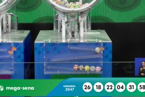 Mega-Sena 3047 acumula e prêmio vai a R$ 58 milhões; confira os números sorteados