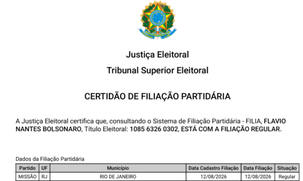 Chance de filiação ao Missão ser malandragem de Flávio Bolsonaro para