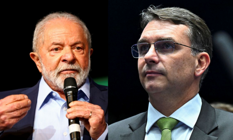 Lula e Flávio Bolsonaro voltam a empatar no segundo turno, aponta pesq