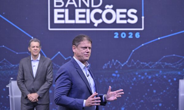 Real Time Big Data: Tarcísio tem 52% e Haddad, 35%, no 1º turno
