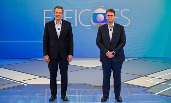 Em debate morno, Tarcísio e Haddad trocam acusações sobre segurança e