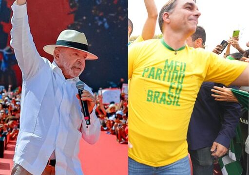 Na TV, Lula mostra Flávio investigado e senador diz que petista colocou brasileiro 'na mira do crime'