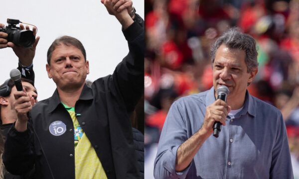 Datafolha: Em SP, Tarcísio tem 50% das intenções de voto, contra 30% de Haddad, e pode vencer em 1º turno