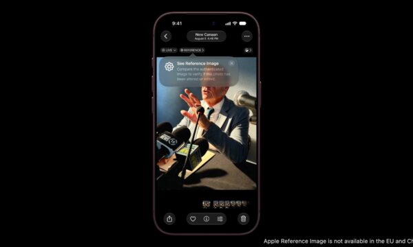 Apple cria “carimbo” digital para provar que uma foto não foi feita por IA