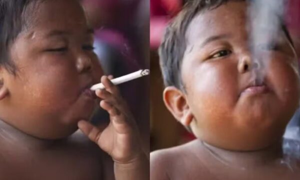 Primeiro cigarro de Ardi Rizal, menino que fumava 40 cigarros por dia