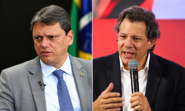 Tarcísio lidera com 60% dos votos no primeiro turno; Haddad tem 35%, a